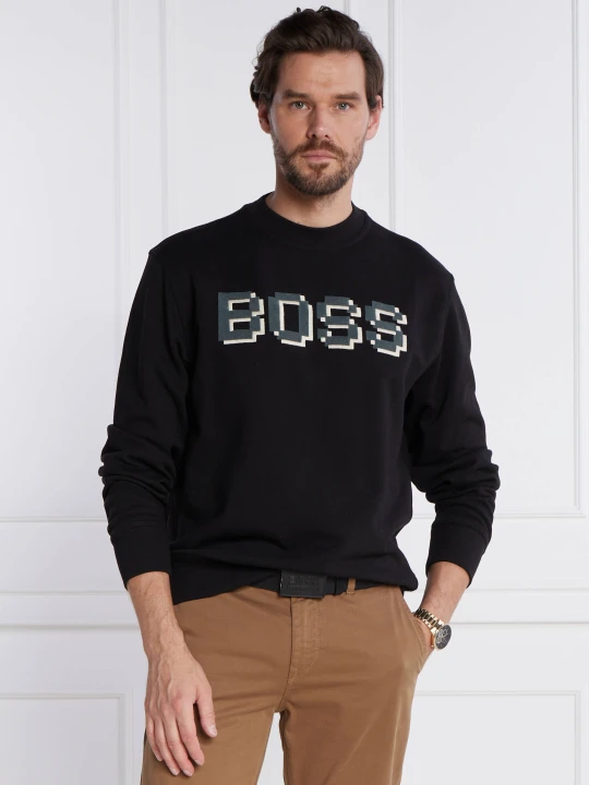Zdjęcie produktu BOSS ORANGE Bluza Weglitchlogo | Regular Fit czarny