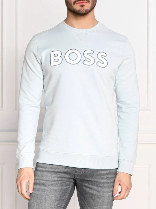 Zdjęcie produktu BOSS ORANGE Bluza WELOGOCREWX | Regular Fit błękitny