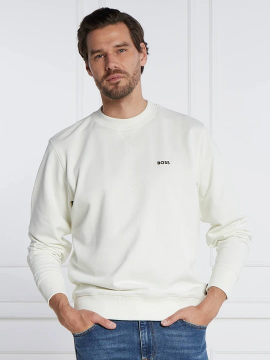 Zdjęcie produktu BOSS ORANGE Bluza Wemetamesh | Regular Fit kremowy