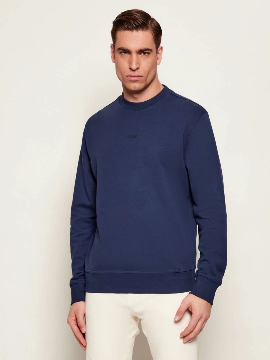 Zdjęcie produktu BOSS ORANGE Bluza WeSmallcrew | Comfort fit granatowy