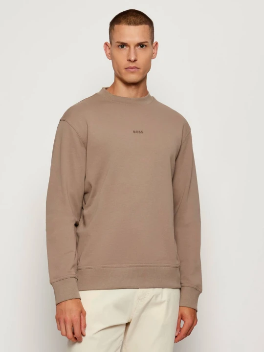 Zdjęcie produktu BOSS ORANGE Bluza WeSmallcrew | Comfort fit beżowy
