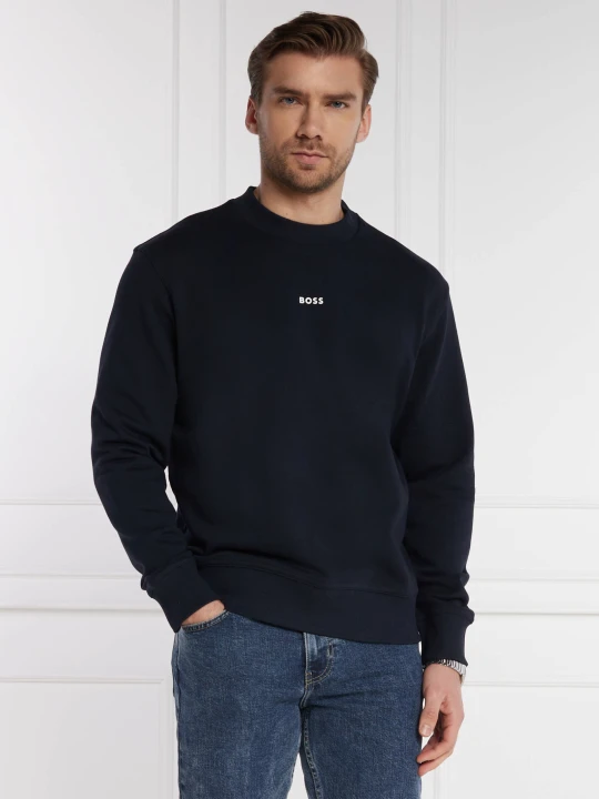 Zdjęcie produktu BOSS ORANGE Bluza WeSmallcrew | Comfort fit granatowy