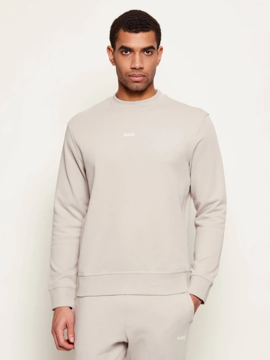 Zdjęcie produktu BOSS ORANGE Bluza WeSmallcrew | Comfort fit | Relaxed fit beżowy