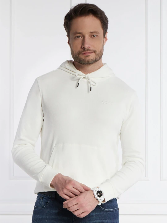 Zdjęcie produktu BOSS ORANGE Bluza Wetowelhood | Relaxed fit biały