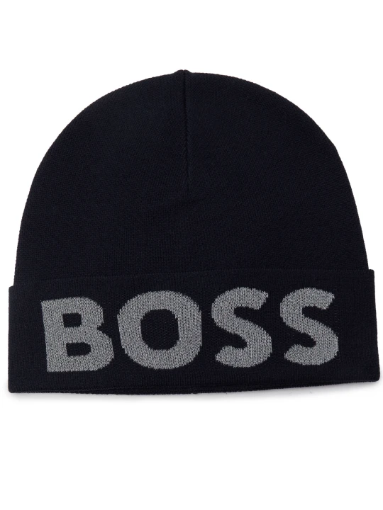 Zdjęcie produktu BOSS ORANGE Czapka Kallivan | z dodatkiem wełny granatowy
