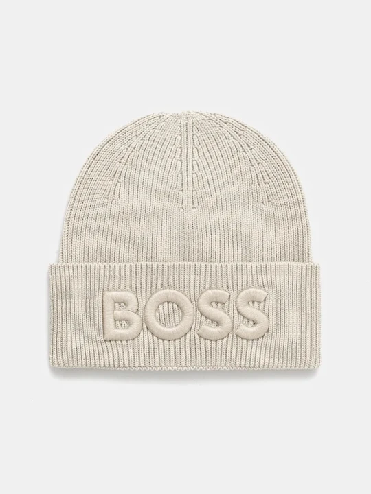 Zdjęcie produktu BOSS Orange czapka wełniana Afox_R beżowy