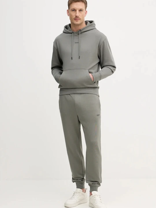 Zdjęcie produktu BOSS Orange dres bawełniany TracksuitWesmallhood zielony