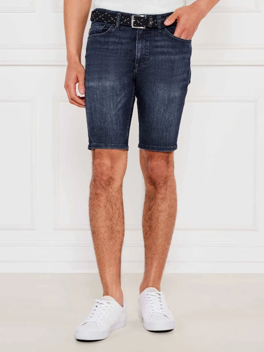 Zdjęcie produktu BOSS ORANGE Jeansowe szorty Delaware | Slim Fit granatowy