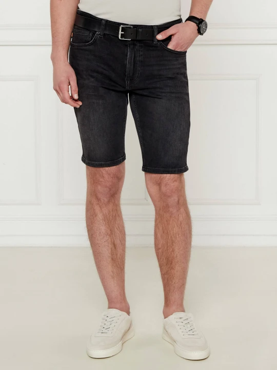 Zdjęcie produktu BOSS ORANGE Jeansowe szorty Delaware | Slim Fit czarny