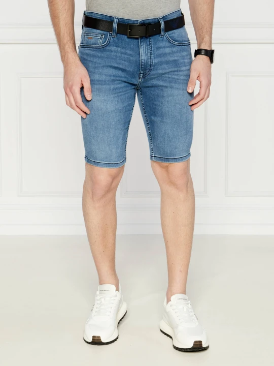 Zdjęcie produktu BOSS ORANGE Jeansowe szorty Delaware | Slim Fit niebieski