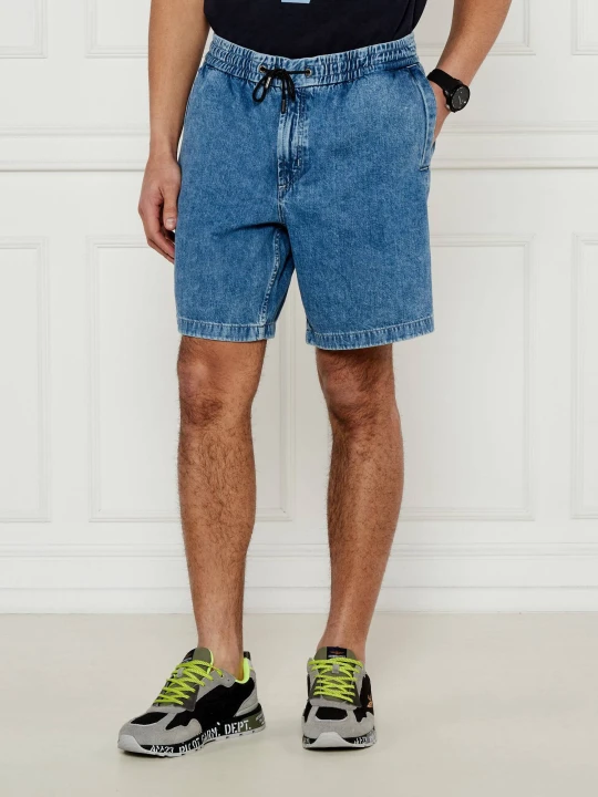 Zdjęcie produktu BOSS ORANGE Jeansowe szorty Sandrew | Relaxed fit niebieski