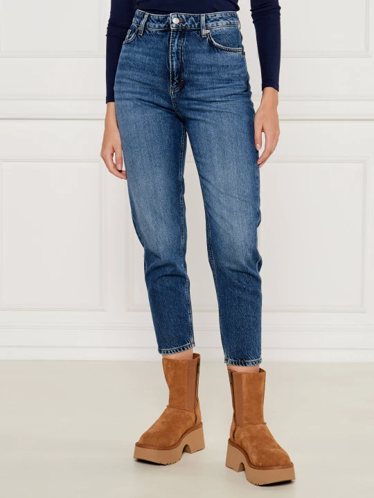 Zdjęcie produktu BOSS ORANGE Jeansy C_RUTH HR 7.0 | Mom Fit granatowy