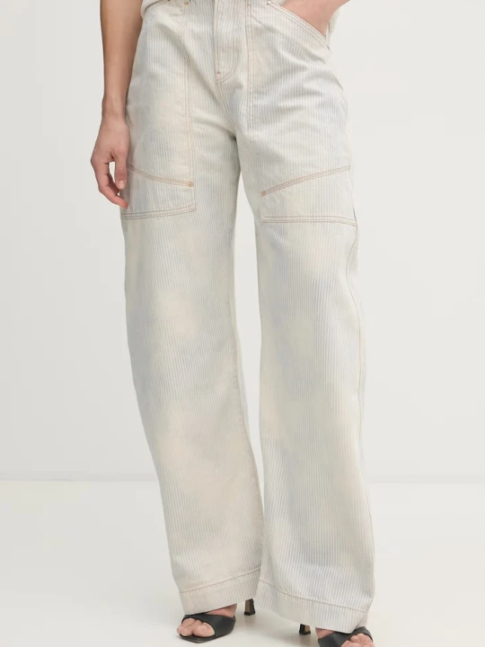 Zdjęcie produktu BOSS Orange jeansy relaxed fit damskie C CARGO BALLOON 2.0 niebieski