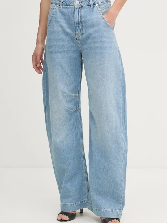 Zdjęcie produktu BOSS Orange jeansy relaxed fit damskie C SLOUCHY BALOON niebieski