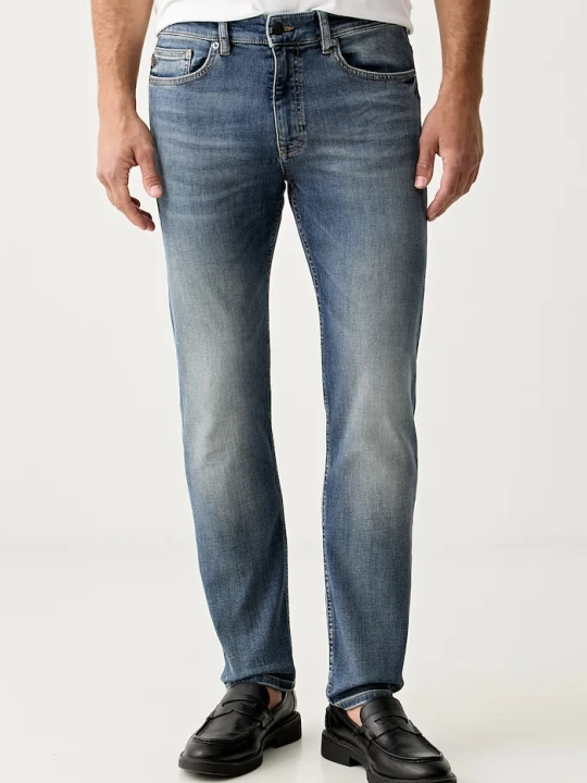 Zdjęcie produktu BOSS Orange jeansy slim fit męskie DELAWARE niebieski