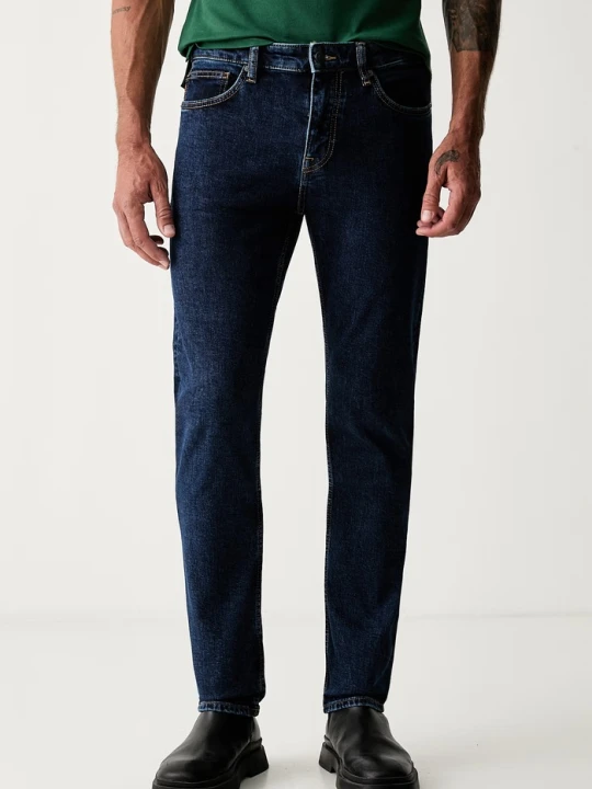 Zdjęcie produktu BOSS Orange jeansy slim fit męskie DELAWARE granatowy
