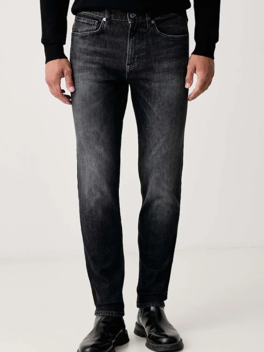 Zdjęcie produktu BOSS Orange jeansy slim taper męskie ONYX szary
