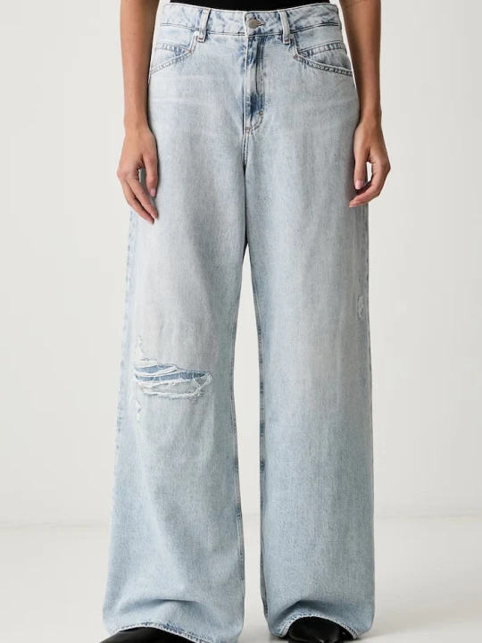 Zdjęcie produktu BOSS Orange jeansy slouchy damskie C_EMMA MR niebieski