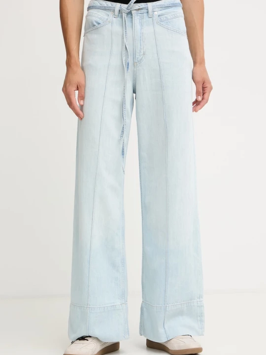 Zdjęcie produktu BOSS Orange jeansy slouchy damskie C SLOUCHY PINTUCK niebieski