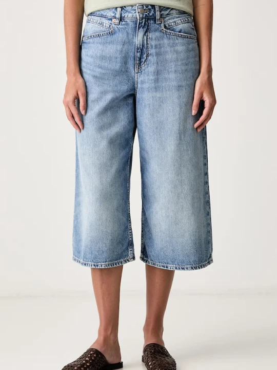 Zdjęcie produktu BOSS Orange jeansy wide leg damskie C_EMMA C niebieski