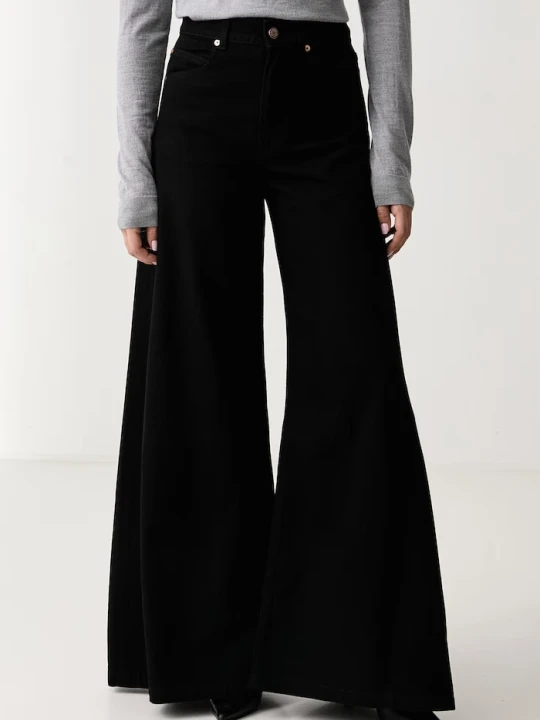 Zdjęcie produktu BOSS Orange jeansy wide leg damskie C_JANE HR 1.0 czarny