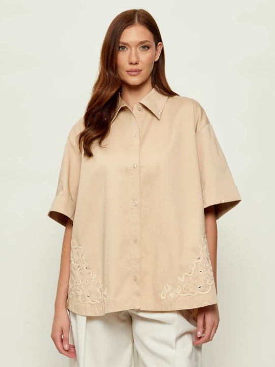Zdjęcie produktu BOSS ORANGE Koszula C_Balembroi | Loose fit beżowy