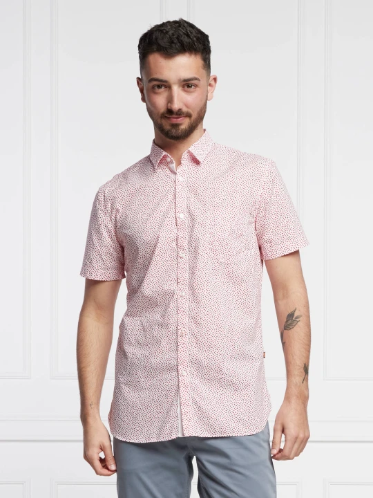 Zdjęcie produktu BOSS ORANGE Koszula Magneton_2 | Slim Fit czerwony
