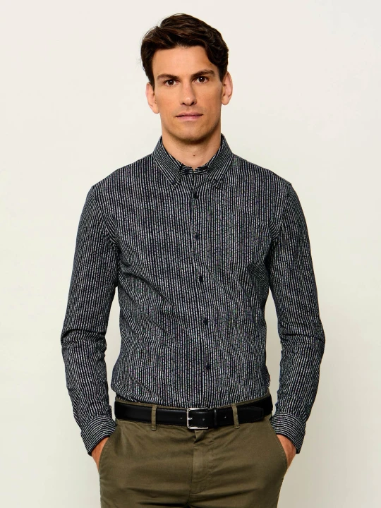 Zdjęcie produktu BOSS ORANGE Koszula Myjersey_M | Slim Fit granatowy