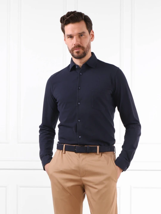 Zdjęcie produktu BOSS ORANGE Koszula Mysoft_2 | Slim Fit granatowy
