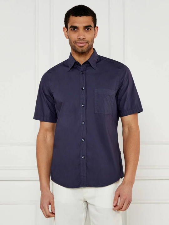 Zdjęcie produktu BOSS ORANGE Koszula Relegant_6-short_M | Regular Fit granatowy