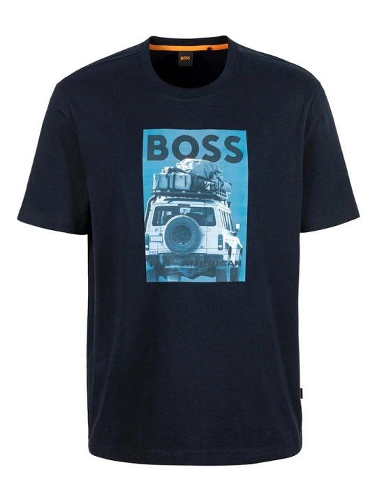 Zdjęcie produktu BOSS Orange Koszulka w kolorze granatowym rozmiar: XL
