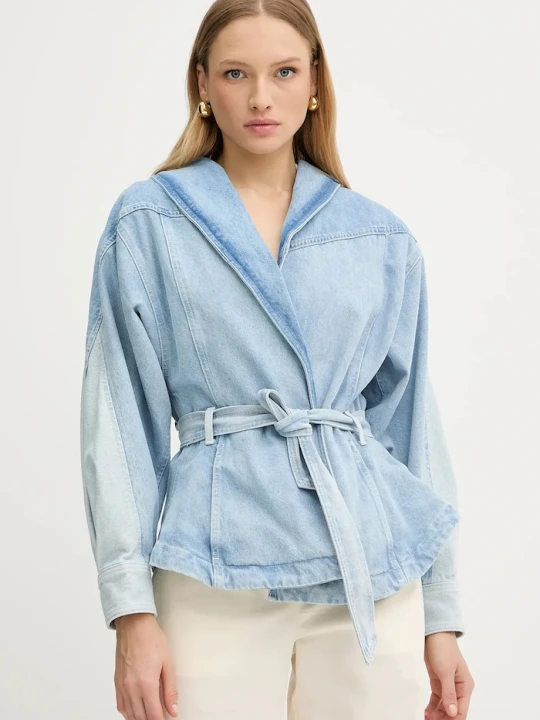 Zdjęcie produktu BOSS Orange kurtka jeansowa C_DNM JACKET PANELED niebieski