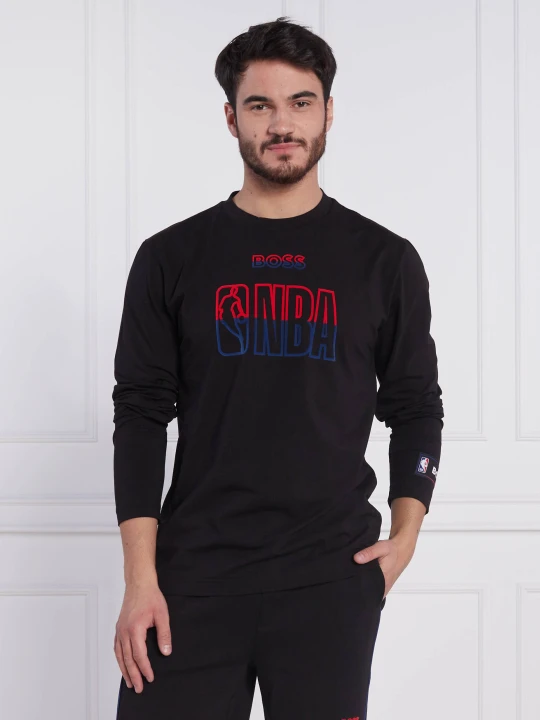 Zdjęcie produktu BOSS ORANGE Longsleeve BOSS X NBA THREESIXTY_3 | Regular Fit czarny