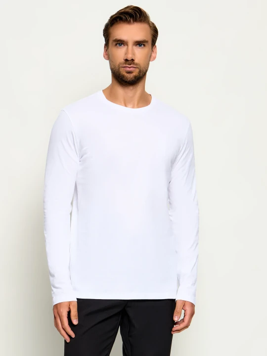 Zdjęcie produktu BOSS ORANGE Longsleeve Tacks | Regular Fit biały