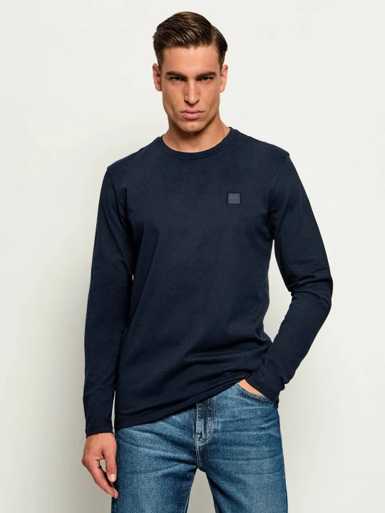 Zdjęcie produktu BOSS ORANGE Longsleeve Tacks | Regular Fit granatowy