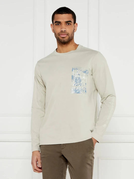 Zdjęcie produktu BOSS ORANGE Longsleeve Te_mexlong | Regular Fit beżowy