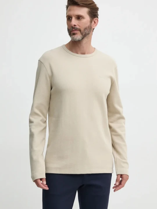 Zdjęcie produktu BOSS Orange longsleeve Tempesto beżowy