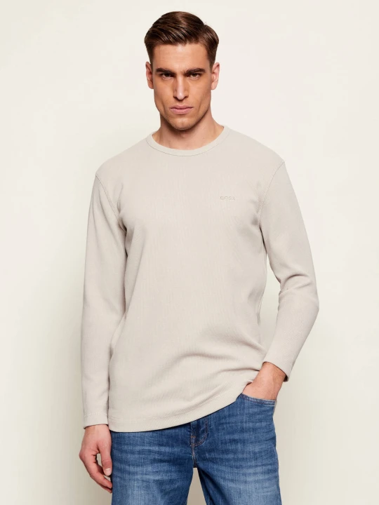 Zdjęcie produktu BOSS ORANGE Longsleeve Tempesto | Regular Fit beżowy