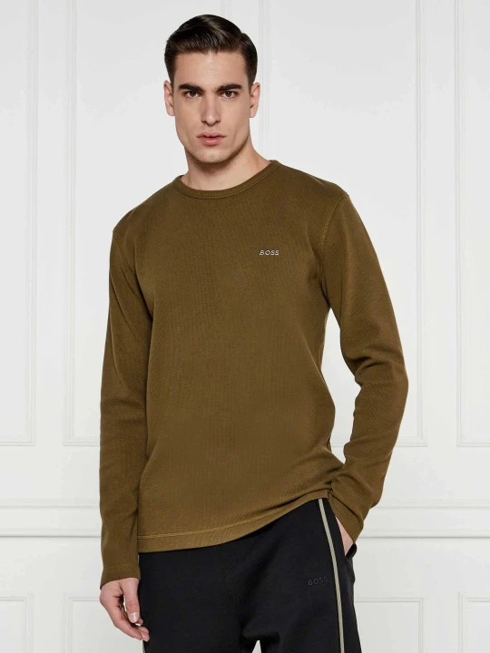 Zdjęcie produktu BOSS ORANGE Longsleeve Tempesto | Regular Fit oliwkowy