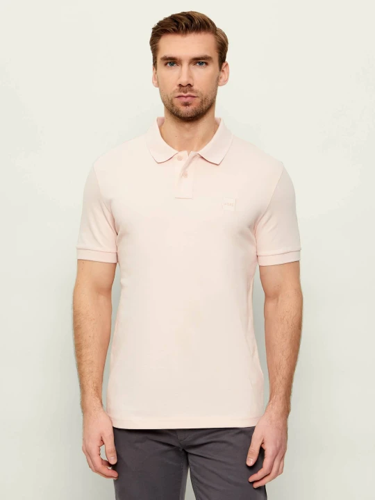 Zdjęcie produktu BOSS ORANGE Polo Passenger | Slim Fit pudrowy róż