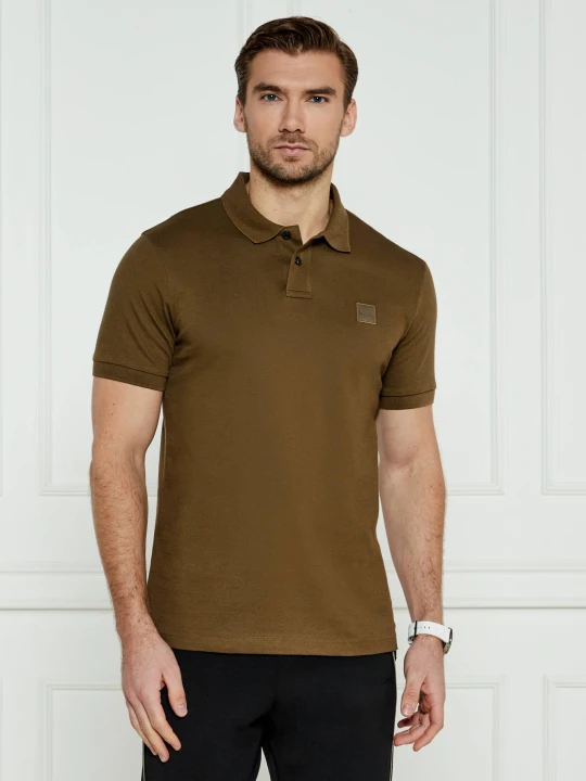 Zdjęcie produktu BOSS ORANGE Polo Passenger | Slim Fit brązowy