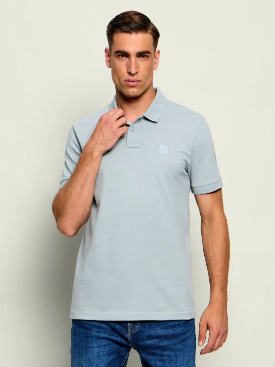 Zdjęcie produktu BOSS ORANGE Polo Passenger | Slim Fit | stretch szary