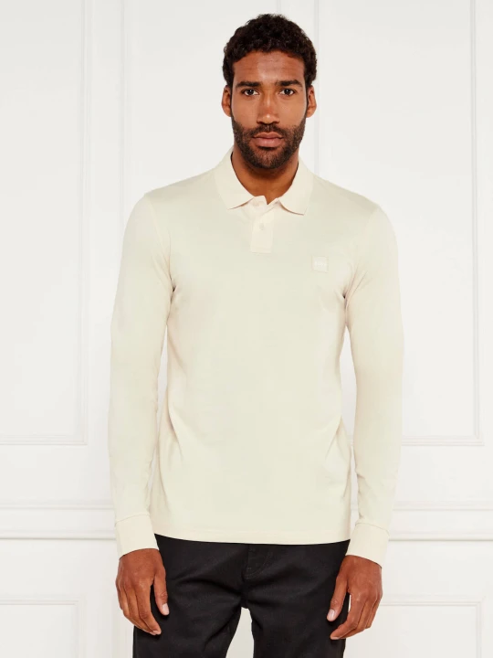 Zdjęcie produktu BOSS ORANGE Polo Passerby | Slim Fit | stretch kremowy