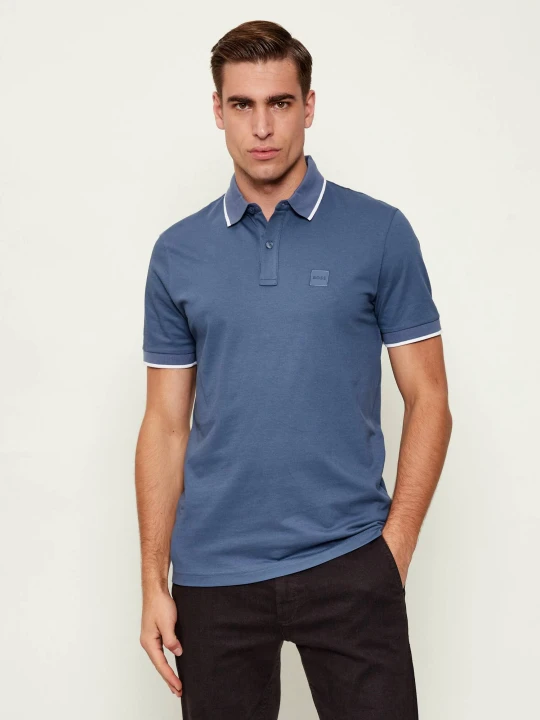 Zdjęcie produktu BOSS ORANGE Polo Passertip | Slim Fit | pique niebieski