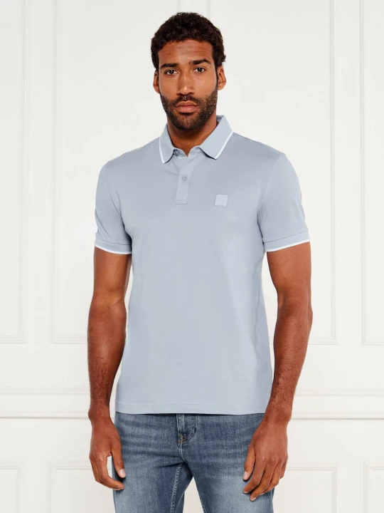 Zdjęcie produktu BOSS ORANGE Polo Passertip | Slim Fit | pique niebieski