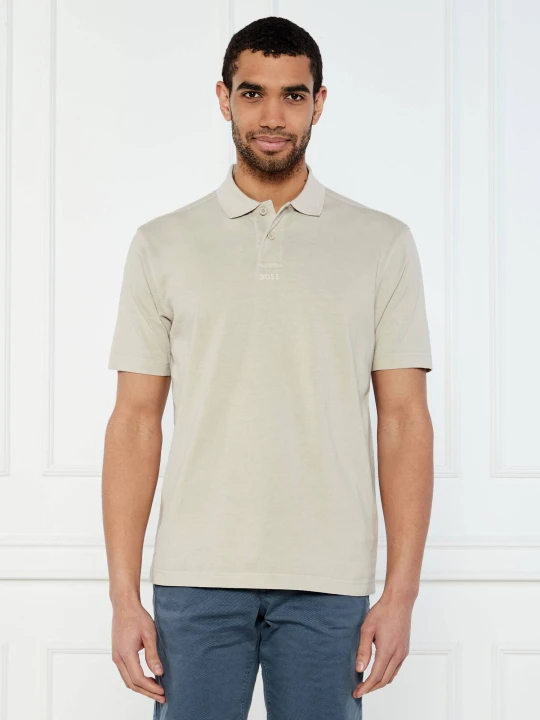 Zdjęcie produktu BOSS ORANGE Polo Pe__Dye | Regular Fit beżowy