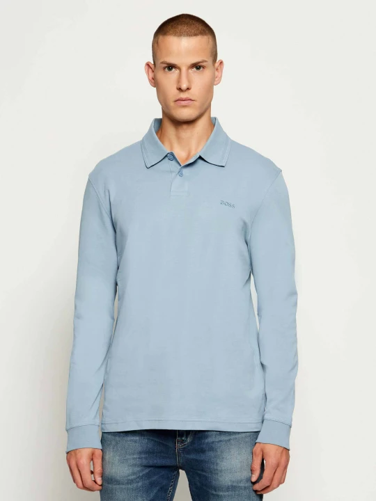 Zdjęcie produktu BOSS ORANGE Polo Pe_interlock_long | Regular Fit niebieski