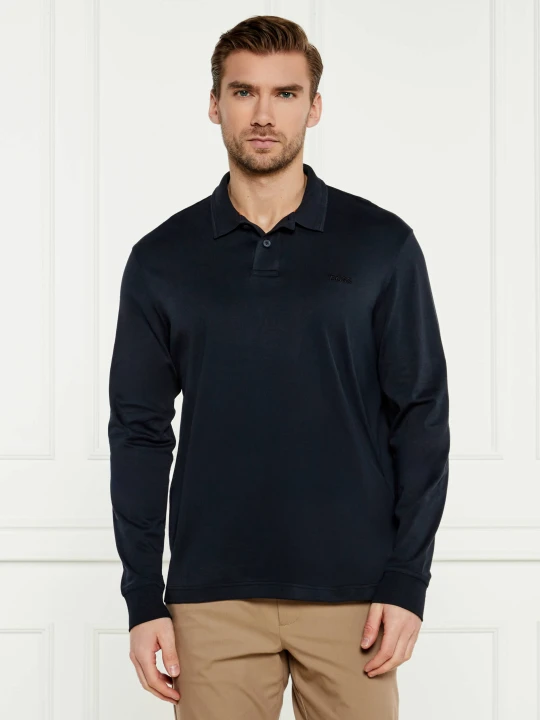 Zdjęcie produktu BOSS ORANGE Polo Pe_interlock_long | Regular Fit granatowy