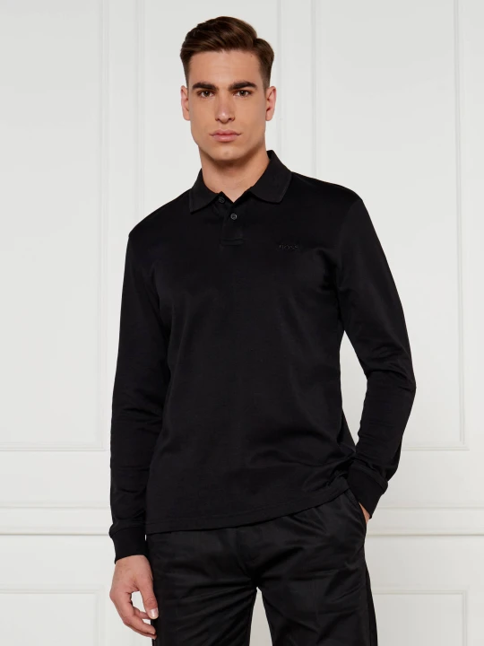 Zdjęcie produktu BOSS ORANGE Polo Pe_interlock_long | Regular Fit czarny