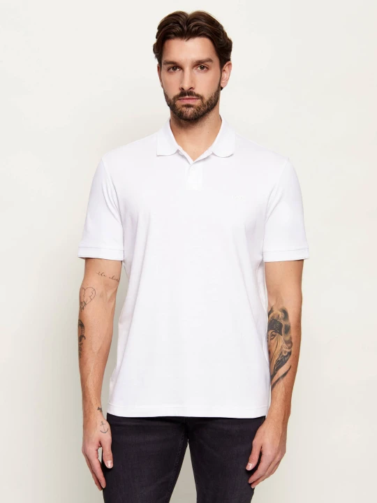 Zdjęcie produktu BOSS ORANGE Polo Pe_Interlock | Regular Fit biały